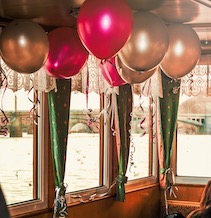 Birthday party on the boat