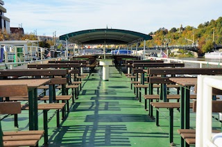 Celebration on the boat in Prague